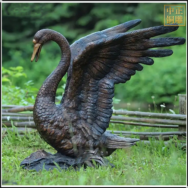 純銅天鵝雕塑鑄造.jpg 純銅天鵝雕塑鑄造.jpg
